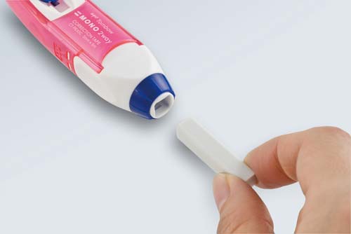 修正テープモノ2wayパープル 10セット パープルの修正テープが10本並んでいる様子