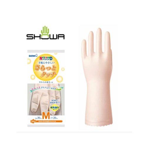 ゴム手袋 ナイスハンドさらっとタッチ S・パールピンク ショーワグローブ [ケース販売]画像