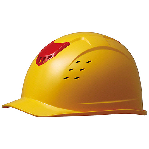 ABS製ﾍﾙﾒｯﾄ(通気孔･KP) SC-13 BV RA-KP ｲｴﾛｰ/ｵﾚﾝｼﾞ 1個画像