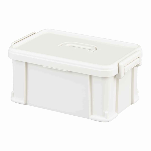 収納ボックス ナチュラトラックス 幅38.8×奥行24.6×高さ17.5cm 39M フタ付き ホワイト画像