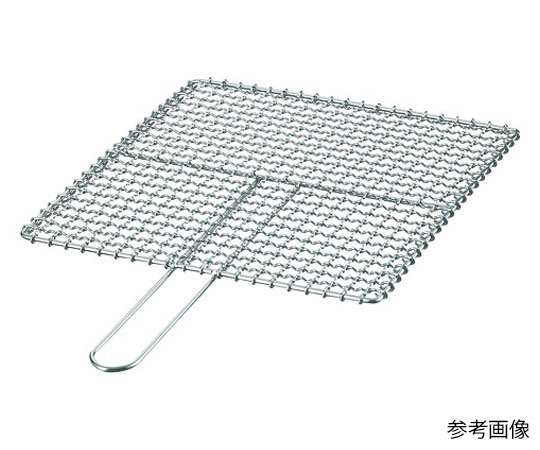 鉄クロームメッキ 片手用焼アミ 33号画像