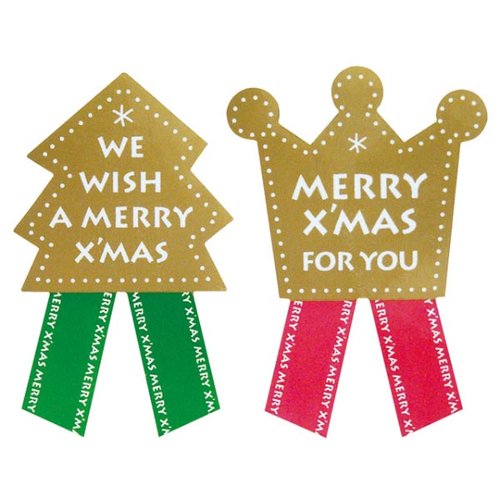 贈答用飾り クリスマスシール/オーナメント(100枚) ヘッズ画像