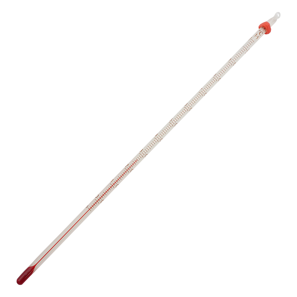 赤液棒状温度計　-5～105℃