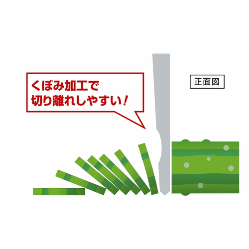 小三徳包丁　燕三条　匠　三徳包丁　やや小さめ 刃とハンドルが真横から見える角度、シンプルなデザインが際立つ状態。