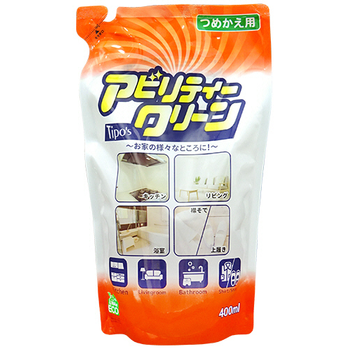 Tipos ｱﾋﾞﾘﾃｨｰｸﾘｰﾝ 詰替 400ml 1個画像