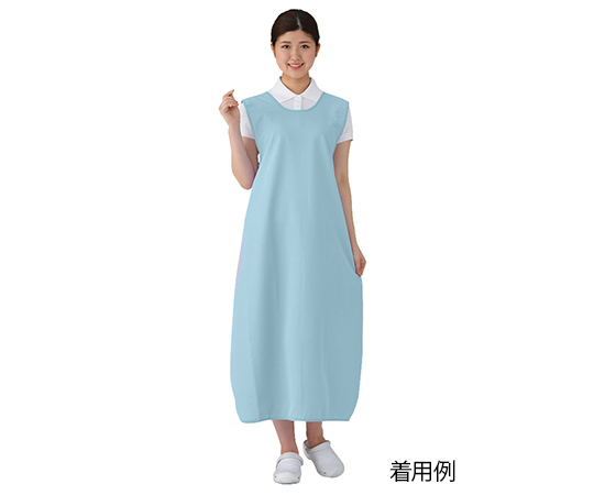 軽量ストレッチ防水エプロン ブルー画像