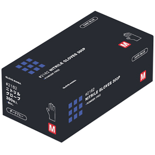 ﾆﾄﾘﾙ 使い切り手袋 粉なし ﾀﾞｰｸﾌﾞﾙｰ M 1ｾｯﾄ(3000枚:300枚×10箱)画像