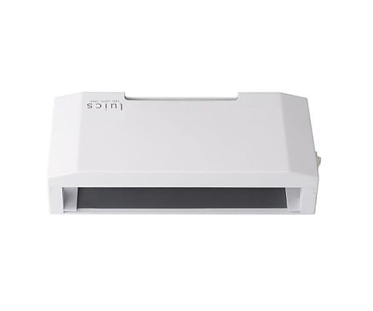 275×130×64mm 光誘引捕虫器（コンパクト型） 透明なカバー越しに内部のライトとトラップが見える状態