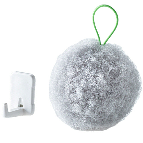 びっくりﾌﾚｯｼｭ 抗菌ｷｯﾁﾝ用ｸﾘｰﾅｰ ｻﾄﾐﾂﾎﾞｰﾙ ｸﾞﾚｰ 1個