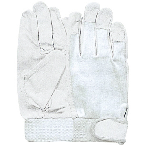 おたふく 豚革甲ﾒﾘﾔｽﾏｼﾞｯｸ付 白 LL 1双画像