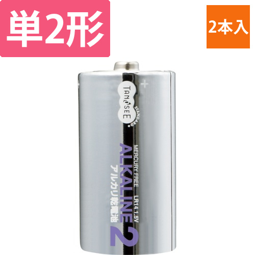 アルカリ乾電池　単2形　1パック(2本)画像