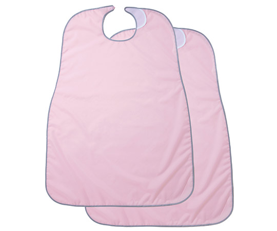 食事前掛 2枚組（無地） ピンク画像