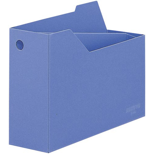 ファイルボックスＡ４横仕切・底板　収容１０５ｍｍ青画像