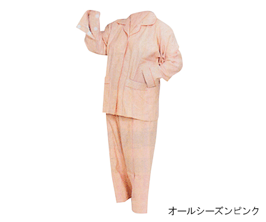 前開きパジャマ　オールシーズン　M　グリーン画像
