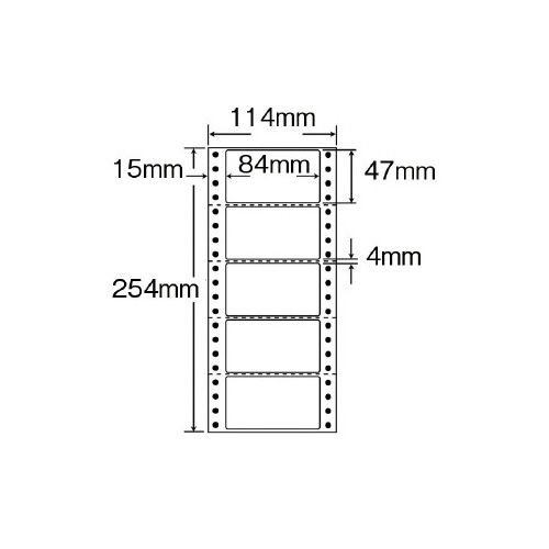 タックフォーム　４．５×１０　５片　１０００枚画像