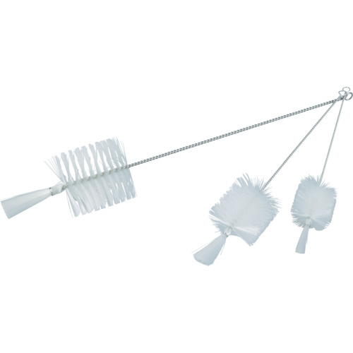 理化学ﾌﾞﾗｼ 瓶洗い用 ﾅｲﾛﾝ毛 ｽﾃﾝﾚｽ柄1号 1本画像