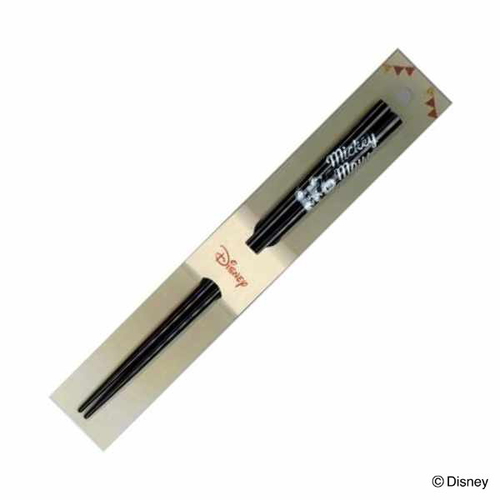 箸 23cm ミッキーマウス木製 ブラック画像