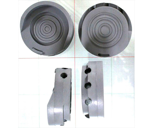 ハイパー防振ゴムマット　洗濯機・冷蔵庫用　ライトグレー　高さ25×70φmm　4個入