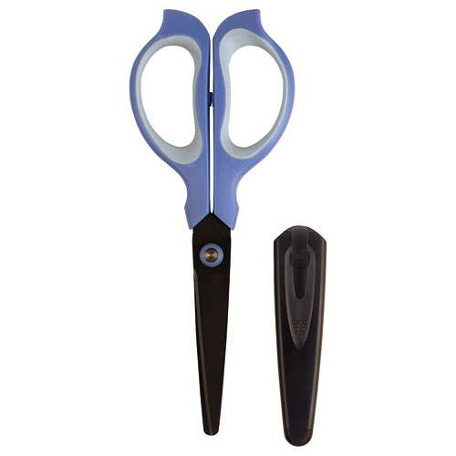 ﾌｨｯﾄｶｯﾄ ｲｰｼﾞｰｸﾞﾘｯﾌﾟ ﾌｯ素加工 ｷｬｯﾌﾟ付 刃渡り65mm ﾌﾞﾙｰ 1本画像