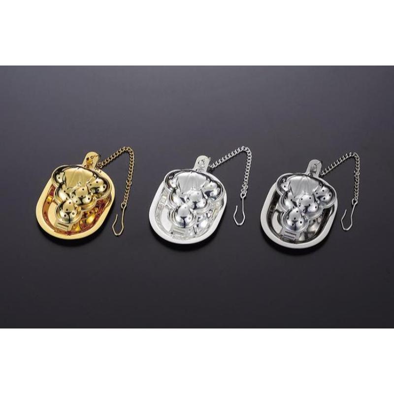 喫茶用品 ティーストレーナー グレープ ゴールド画像
