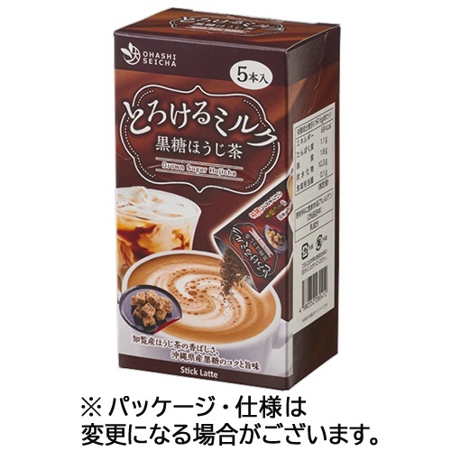 とろけるミルク 黒糖ほうじ茶 Stick Latte 1箱(5本)画像