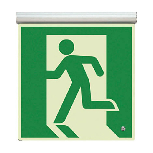 高輝度蓄光標識 避難口天井用C200級 1枚画像