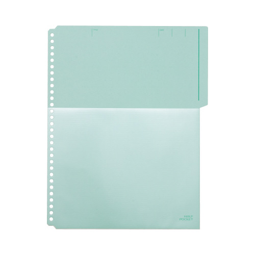 カラーベースハーフポケット　緑　１０枚入画像