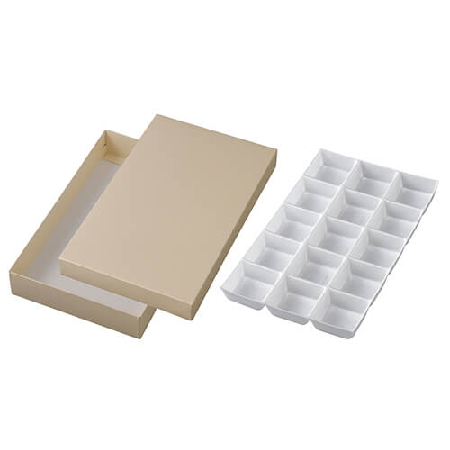 和生カップ　鳥の子色１５　トレー付画像