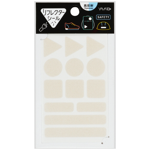 ﾘﾌﾚｸﾀｰｼｰﾙ ﾎﾜｲﾄ 1ﾊﾟｯｸ(13片)画像