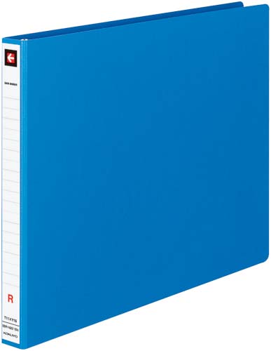 データバインダーＲ型　１１×１５　２２穴　青１０冊画像