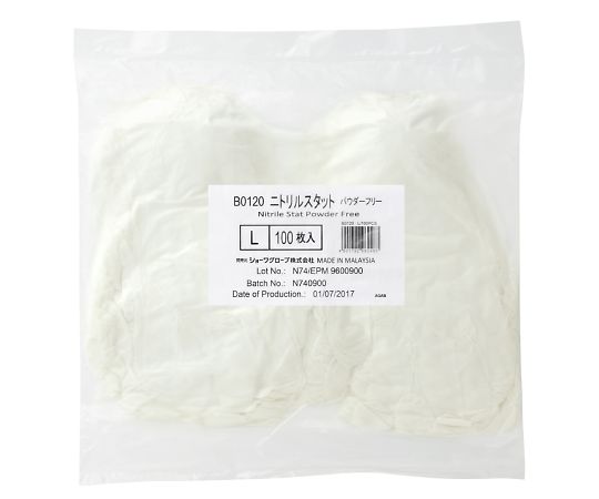ニトリルスタット（パウダーフリー）　100枚入　L画像