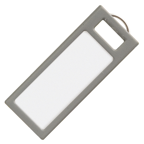 ｷｰﾎﾙﾀﾞｰ型名札(KEYSYS) ｸﾞﾚｰ 1ｾｯﾄ(40個:4個×10ﾊﾟｯｸ)画像