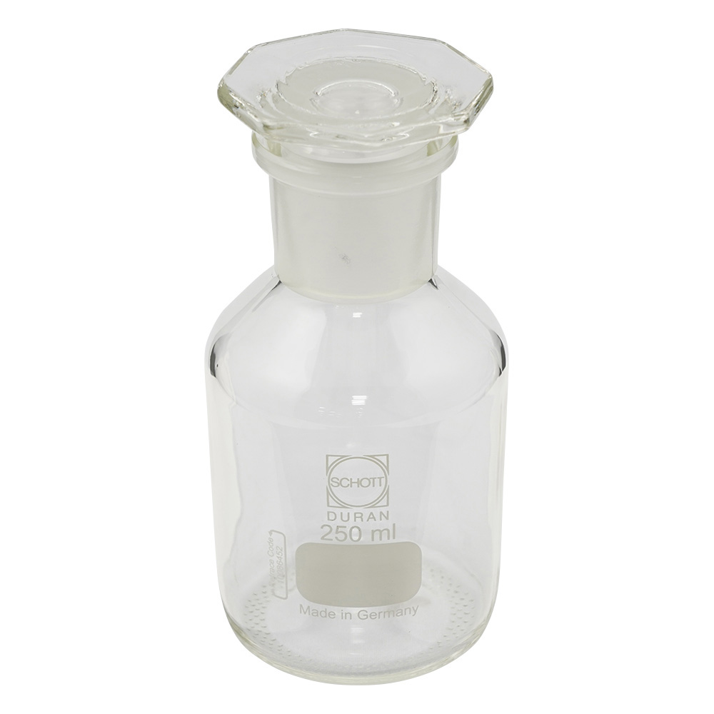 試薬瓶（広口・栓付き）（デュラン(R)）　白　250mL画像