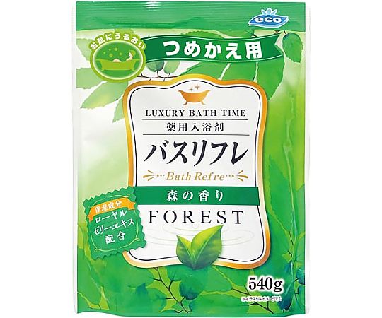 バスリフレ薬用入浴剤つめかえ用森の香り540g画像