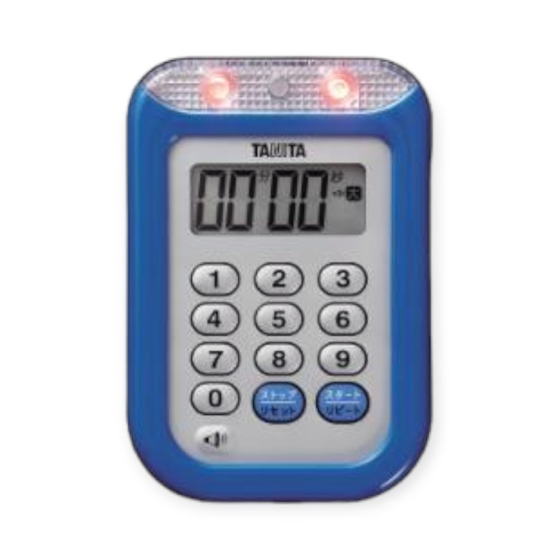 調理道具 タニタ TD-377-BL(ブルー) 大音量タイマー100分計画像