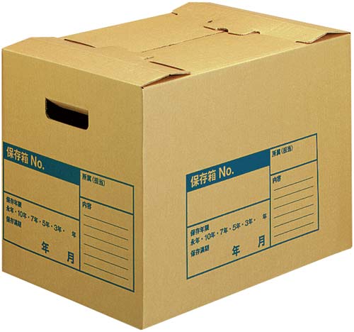 文書保存箱　Ａ３ファイル用　フタ差し込み式　１０個画像