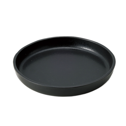 プレート 18cm M COMBINE コンバイン 陶器 ブラック画像