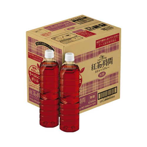 紅茶の時間　ストレート無糖　ラベルレス９００ｍｌ画像