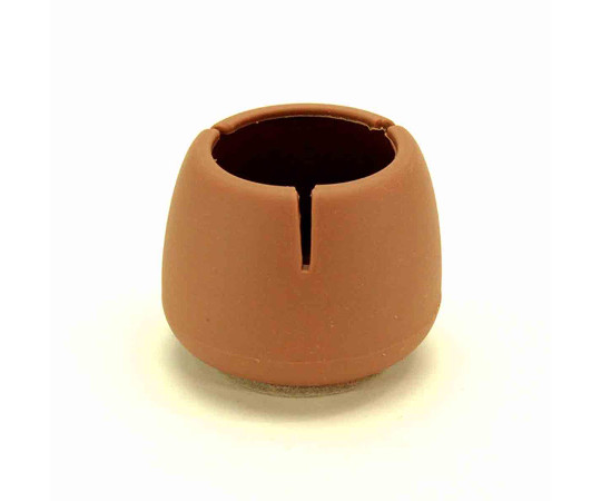 ワイドフェルトキャップ　丸脚用　32-45mm　薄茶画像