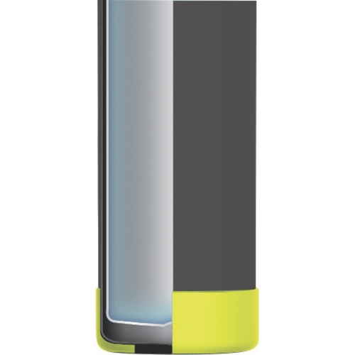 水筒　ストラップ付きスポーツマグ　スポーツドリンク対応　1L　保温　保冷　マットブラック ストラップが付いたスポーツマグが正面から見える状態、マットブラックのマットな質感が際立つ。
