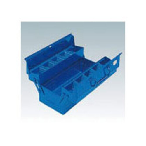 2段式両開ﾂｰﾙﾎﾞｯｸｽ(ﾄﾚｰ付) 350×160×260mm ﾌﾞﾙｰ 1個