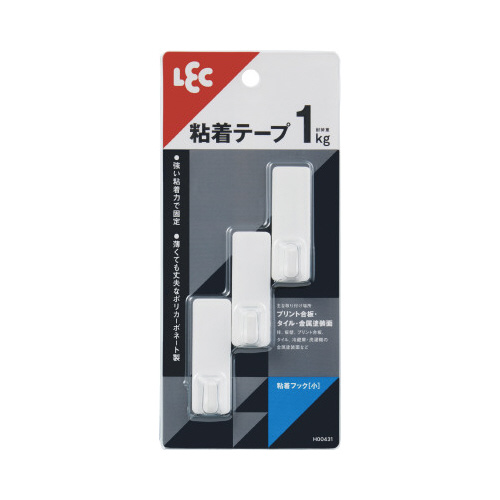 粘着フック（小スリム）３個画像