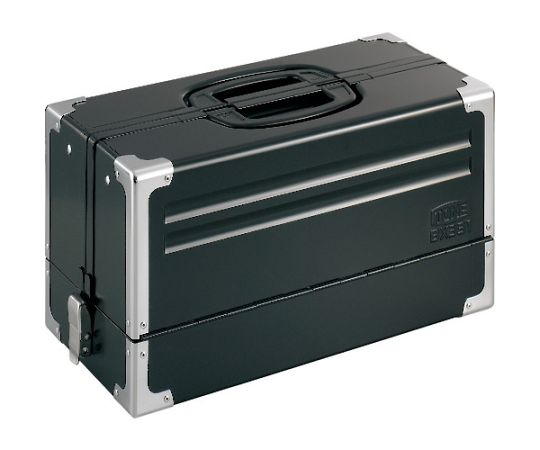 整備用工具セット ツールセット 差込角9.5mm 56点セット マットブラック 工具が整然と配置された状態で、異なるサイズのソケットやプライヤーが見える。