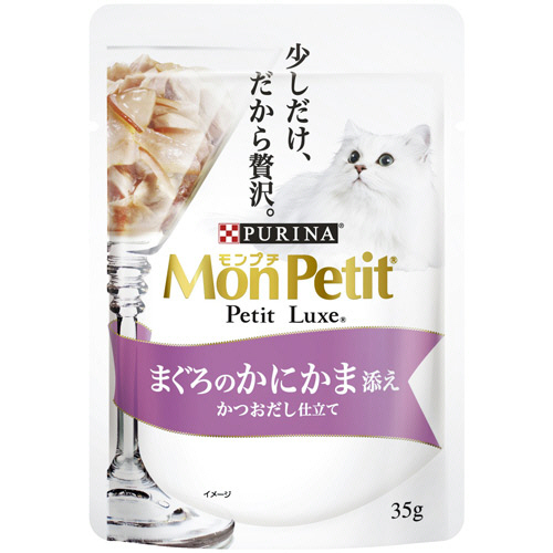 ﾓﾝﾌﾟﾁﾌﾟﾁﾘｭｸｽﾊﾟｳﾁまぐろのかにかま添え 35g 1ｾｯﾄ(12ﾊﾟｯｸ)画像