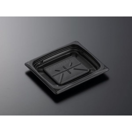 中央化学 軽食容器 CT葵 14-12A BK 本体画像