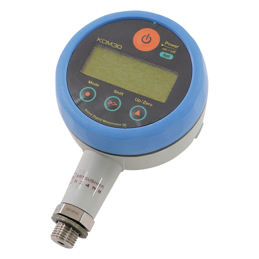 高精度デジタル圧力計　ACアダプタータイプ　ブルー画像