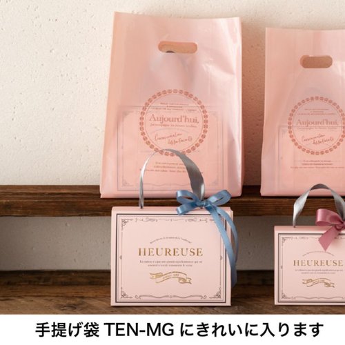 贈答箱 ウールーズギフトボックスバッグ-M(10枚) ヘッズ 異なる角度から見たカラフルなギフトボックスが整列している様子