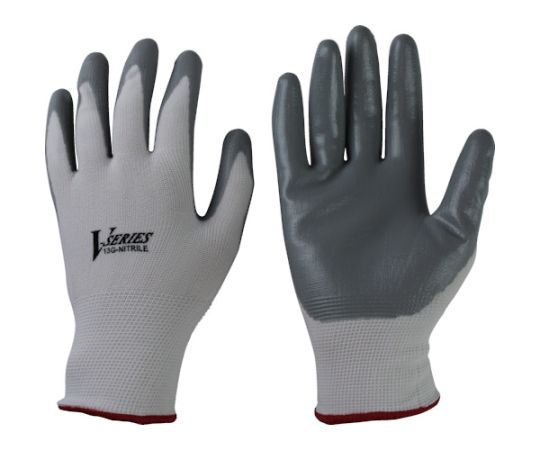 ニトリル背抜き手袋　ホワイト　M画像