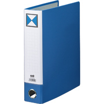 片開きﾊﾟｲﾌﾟ式ﾌｧｲﾙKJ(指かけ穴付) A4ﾀﾃ 50mmとじ 背幅66mm 青 1ｾｯﾄ(30冊)画像