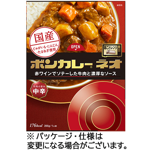 ﾎﾞﾝｶﾚｰﾈｵ 牛肉の旨み 中辛 200g 1ｾｯﾄ(10食)画像